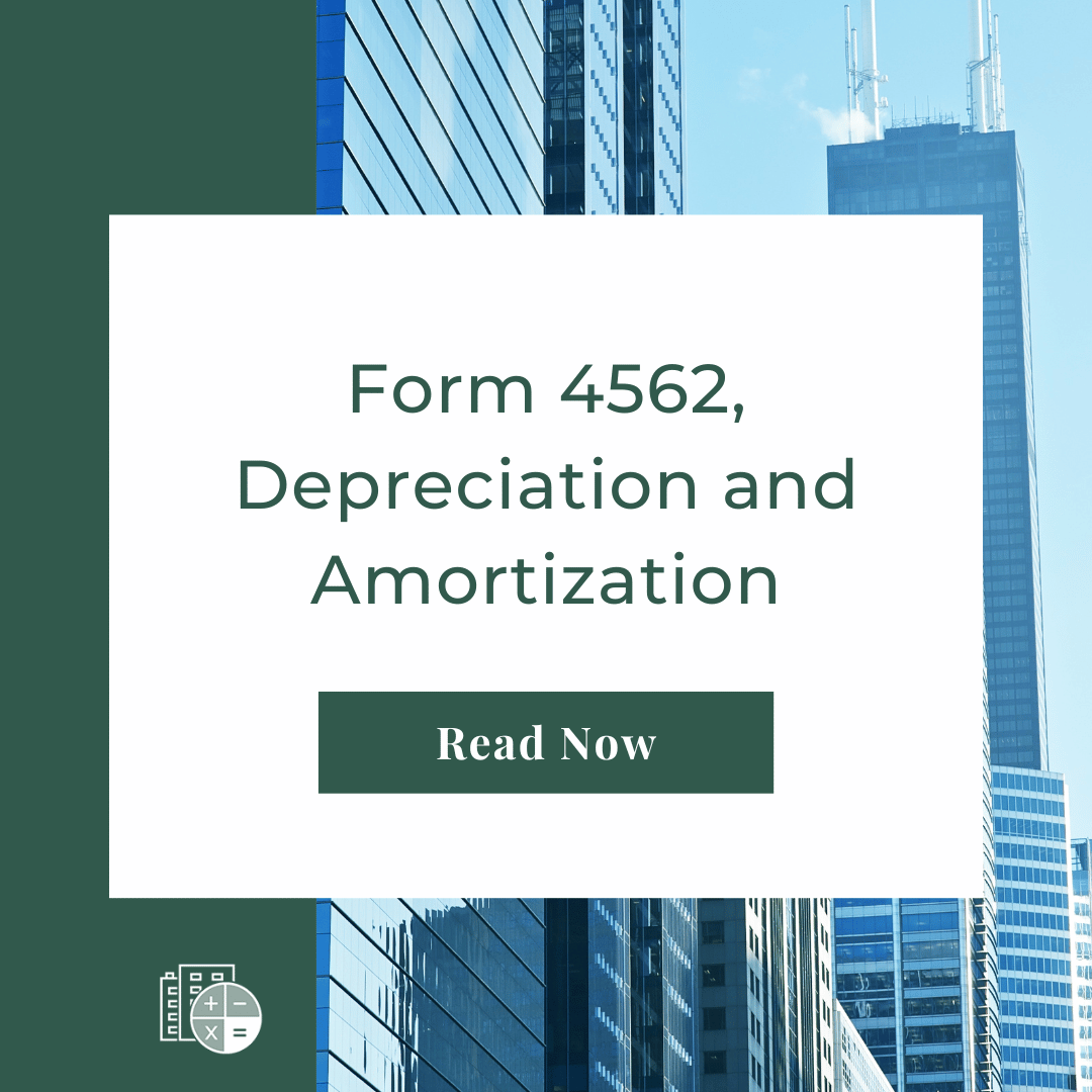 Form 4562, Depreciation and Amortization